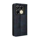 For Infinix Note 40 5G X6852 Magnetic Buckle Retro Texture Leather Phone Case(Blue) - 3