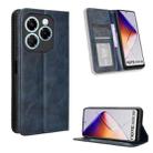 For Infinix Note 40X 5G X6838 Magnetic Buckle Retro Texture Leather Phone Case(Blue) - 1