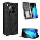 For Infinix Zero 40 4G Magnetic Buckle Retro Texture Leather Phone Case(Black) - 1