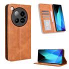 For Infinix Zero 40 4G Magnetic Buckle Retro Texture Leather Phone Case(Brown) - 1