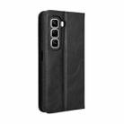 For Infinix Hot 50 Pro+ 4G Magnetic Buckle Retro Texture Leather Phone Case(Black) - 3