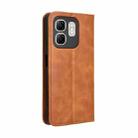 For Infinix Hot 50i 4G / Smart 9 4G Magnetic Buckle Retro Texture Leather Phone Case(Brown) - 3