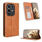 For Infinix Note 50 4G / Note 50 Pro 4G Magnetic Buckle Retro Texture Leather Phone Case(Brown) - 1