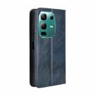 For Infinix Note 50x 5G Magnetic Buckle Retro Texture Leather Phone Case(Blue) - 3