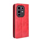 For Infinix Note 50 Pro+ Magnetic Buckle Retro Texture Leather Phone Case(Red) - 3
