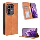 For Infinix Note 50 Pro+ Magnetic Buckle Retro Texture Leather Phone Case(Brown) - 1