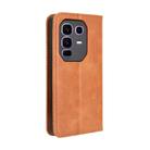 For Infinix Note 50 Pro+ Magnetic Buckle Retro Texture Leather Phone Case(Brown) - 3