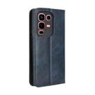 For Infinix Note 50s 5G Magnetic Buckle Retro Texture Leather Phone Case(Blue) - 3