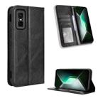 For Infinix GT 30 Pro 5G Magnetic Buckle Retro Texture Leather Phone Case(Black) - 1