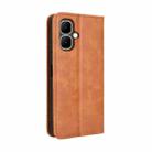 For Infinix Smart 10 / Tecno Pop 10 4G Magnetic Buckle Retro Texture Leather Phone Case(Brown) - 3