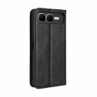 For Infinix Smart 10 Plus 4G Magnetic Buckle Retro Texture Leather Phone Case(Black) - 3