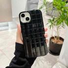 For iPhone 14 Tile Pattern TPU Phone Case(Black) - 1