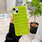 For iPhone 14 Tile Pattern TPU Phone Case(Green) - 1