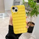 For iPhone 14 Tile Pattern TPU Phone Case(Yellow) - 1