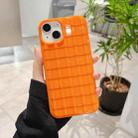 For iPhone 14 Tile Pattern TPU Phone Case(Orange) - 1