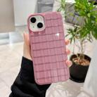 For iPhone 14 Plus Tile Pattern TPU Phone Case(Purple) - 1