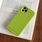 For iPhone 14 Plus Stripe Pattern Cooling TPU Phone Case(Green) - 1