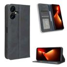 For Tecno Pova Neo 3 Magnetic Buckle Retro Texture Leather Phone Case(Blue) - 1