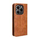 For Tecno Spark 20 Pro 4G Magnetic Buckle Retro Texture Leather Phone Case(Brown) - 3
