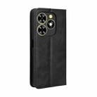 For Tecno Spark Go 2024 Magnetic Buckle Retro Texture Leather Phone Case(Black) - 3