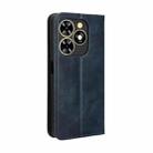 For Tecno Spark Go 2024 Magnetic Buckle Retro Texture Leather Phone Case(Blue) - 3