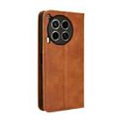 For Tecno Camon 30 5G / 4G Magnetic Buckle Retro Texture Leather Phone Case(Brown) - 3