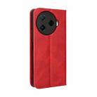 For Tecno Camon 30 Pro 5G Magnetic Buckle Retro Texture Leather Phone Case(Red) - 3