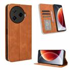 For Tecno Camon 30 Pro 5G Magnetic Buckle Retro Texture Leather Phone Case(Brown) - 1