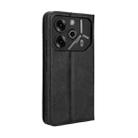 For Tecno Pova 6 Pro 5G Magnetic Buckle Retro Texture Leather Phone Case(Black) - 3