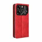 For Tecno Pova 6 Pro 5G Magnetic Buckle Retro Texture Leather Phone Case(Red) - 3