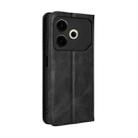 For Tecno Pova 6 Neo 4G Magnetic Buckle Retro Texture Leather Phone Case(Black) - 3