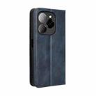 For Tecno Spark 20 Pro 5G Magnetic Buckle Retro Texture Leather Phone Case(Blue) - 3