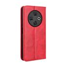 For Tecno Spark 30C 4G Magnetic Buckle Retro Texture Leather Phone Case(Red) - 3