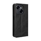 For Tecno Spark Go 1 / Pop 9 / Spark Go 2025 Magnetic Buckle Retro Texture Leather Phone Case(Black) - 3