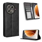 For Tecno Camon 30S 4G / 30S Pro 4G Magnetic Buckle Retro Texture Leather Phone Case(Black) - 1