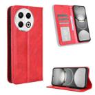For Tecno Spark 30 Pro 4G Magnetic Buckle Retro Texture Leather Phone Case(Red) - 1