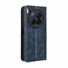 For Tecno Camon 40 Premier 5G Magnetic Buckle Retro Texture Leather Phone Case(Blue) - 3