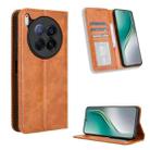 For Tecno Camon 40 Premier 5G Magnetic Buckle Retro Texture Leather Phone Case(Brown) - 1