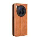 For Tecno Camon 40 Premier 5G Magnetic Buckle Retro Texture Leather Phone Case(Brown) - 3