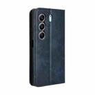 For Tecno Camon 40 4G Magnetic Buckle Retro Texture Leather Phone Case(Blue) - 3