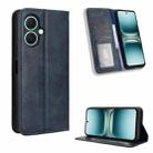 For Tecno Pova 7 4G Magnetic Buckle Retro Texture Leather Phone Case(Blue) - 1