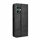 For Tecno Spark Go 2 4G Magnetic Buckle Retro Texture Leather Phone Case(Black) - 3