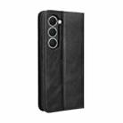 For Tecno Spark 40 Pro 4G Magnetic Buckle Retro Texture Leather Phone Case(Black) - 3