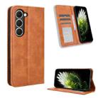 For Tecno Spark 40 Pro 4G Magnetic Buckle Retro Texture Leather Phone Case(Brown) - 1