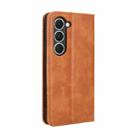 For Tecno Spark 40 Pro 4G Magnetic Buckle Retro Texture Leather Phone Case(Brown) - 3