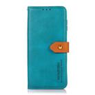 For OPPO A38 4G KHAZNEH Dual-color Cowhide Texture Flip Leather Phone Case(Blue) - 2