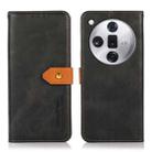 For OPPO Find X7 Pro / Find X7 Ultra KHAZNEH Dual-color Cowhide Texture Flip Leather Phone Case(Black) - 3