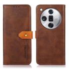 For OPPO Find X7 Pro / Find X7 Ultra KHAZNEH Dual-color Cowhide Texture Flip Leather Phone Case(Brown) - 3