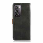 For OPPO Reno12 Pro 5G Global KHAZNEH Dual-color Cowhide Texture Flip Leather Phone Case(Black) - 3