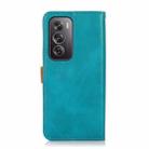 For OPPO Reno12 Pro 5G Global KHAZNEH Dual-color Cowhide Texture Flip Leather Phone Case(Blue) - 3
